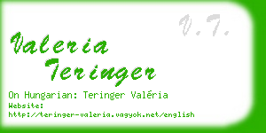 valeria teringer business card